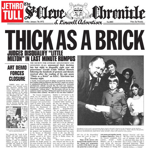 Jethro Tull: Thick As a Brick { Vinyl }