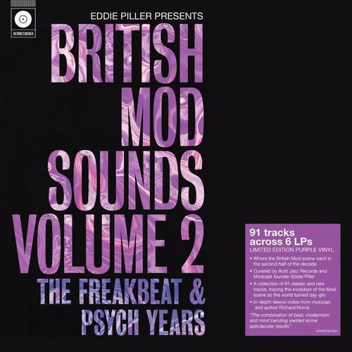 Various Artists: Eddie Piller Presents British Mod Sounds Of The 1960s Volume 2: The Freakbeat & Psych Years / Various - 6LP Boxset on 140-Gram Purple Colored Vinyl { Vinyl }