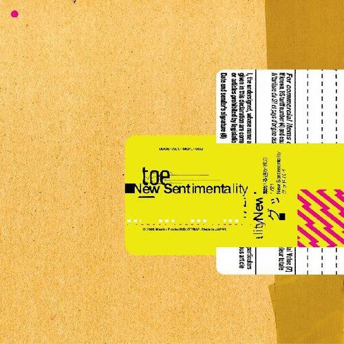 Toe: New Sentimentality { Vinyl }