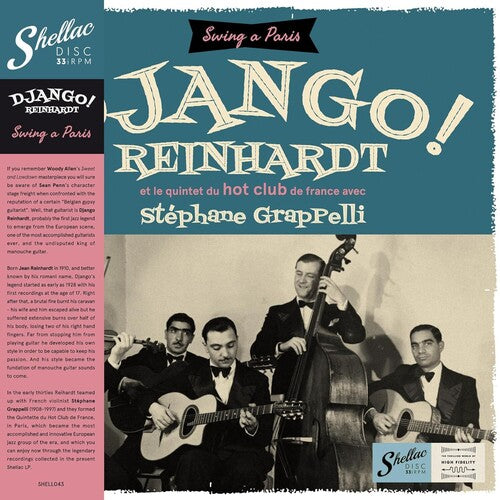 Django Reinhardt: Et Le Quintet Du Hot Club De France Avec Stephane Grapelli { Vinyl }