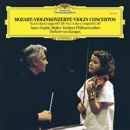 Anne-Sophie Mutter: Mozart: Violin Concertos Nos. 3 & 5 - Black Vinyl { Vinyl }