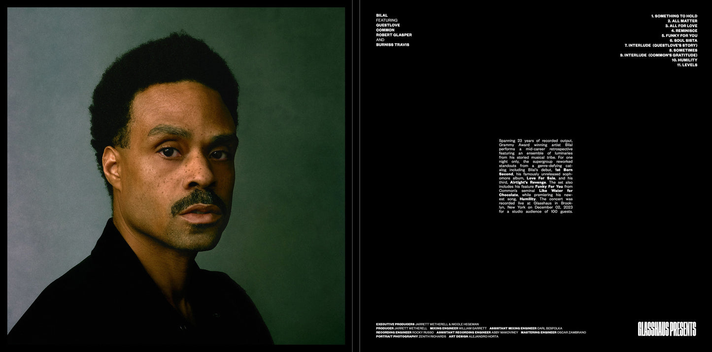 Bilal feat. Questlove, Common, Robert Glasper and Burniss Travis: Live at Glasshaus { Vinyl }