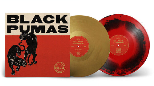 Black Pumas: Black Pumas - Gold / Black & Red Marbled { Vinyl }