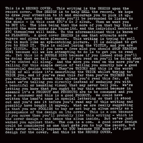 XTC: GO2 - 200gm Vinyl { Vinyl }