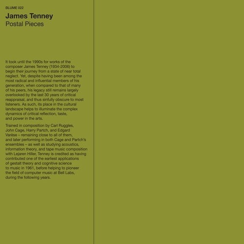 James Tenney: Postal Pieces { Vinyl }
