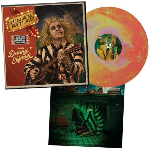 Danny Elfman: Beetlejuice Beetlejuice (Original Soundtrack) - Limited Australian Exclusive Pink & Yellow Colored Vinyl { Vinyl }