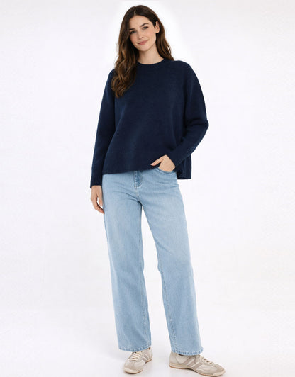 Camryn Knit Sweater - Navy