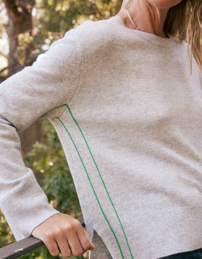 Riviera Wool Cashmere Knit - Grey Marle